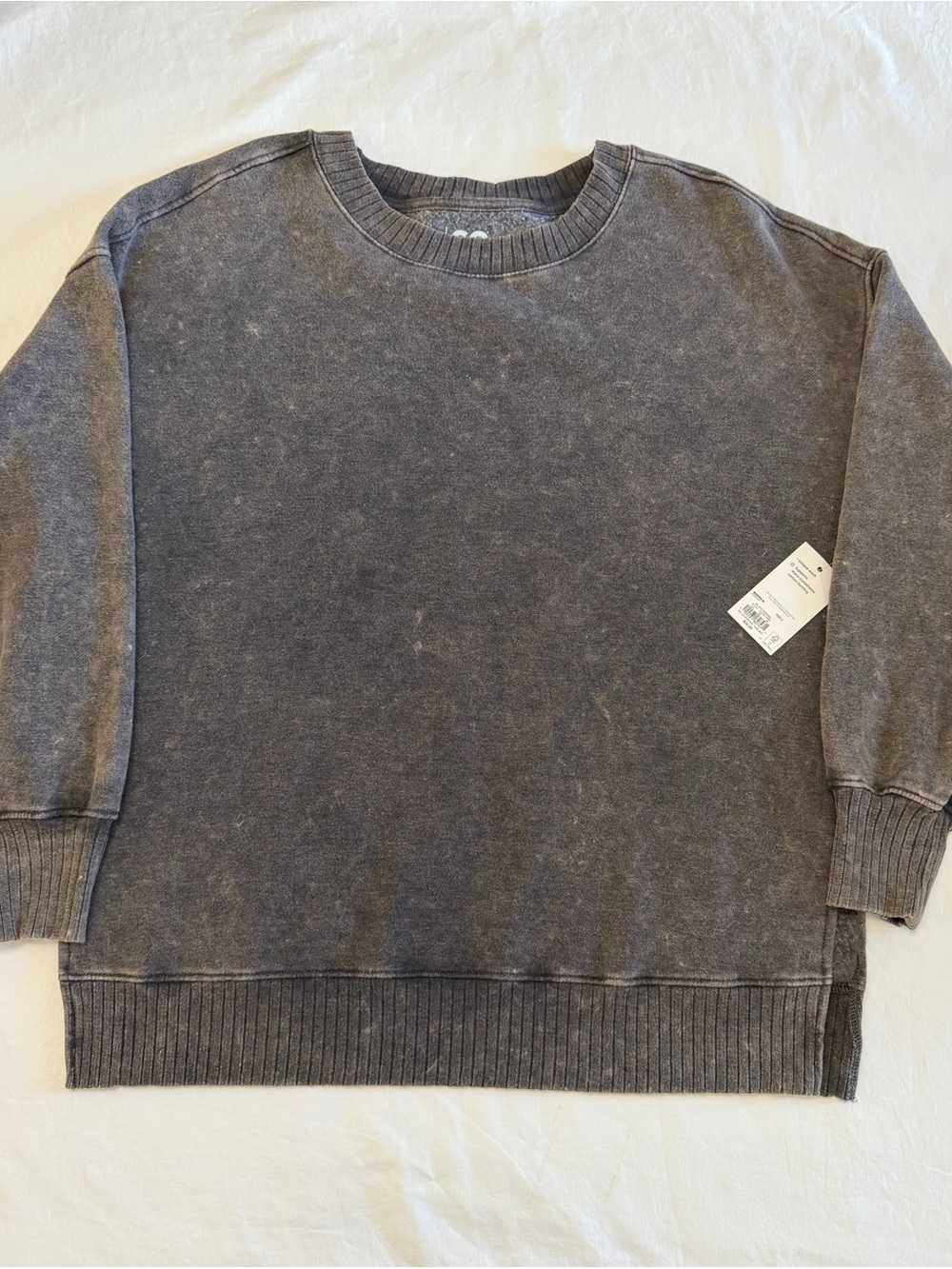 So Crewneck Sweater - Washed Charcoal NWT